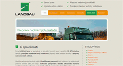 Desktop Screenshot of landbau.cz